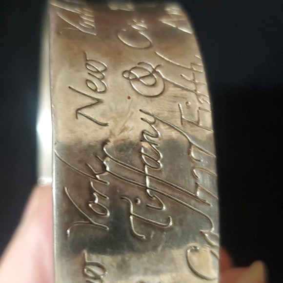 Authentic Tiffany & Co. 1997 Fifth Ave New York Sterling 925 Cuff Bracelet 6" - Picture 8 of 10